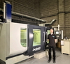  – Ryan De'ath with the Belotti 5-axis machine that is powered by <em>hyper</em>MILL<sup>®</sup>