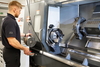  – Turned parts loaded onto a turning centre at Howells Rail