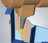  – VIRTUAL Machining 을 사용한 작업 계산: 특히 좁은 공간에서 또는 기계 헤드가 부품에 가깝게 작업하거나 기계의 한계에 도달했을 때 더욱 정밀하고 최적화된 공구 경로를 제공합니다. 